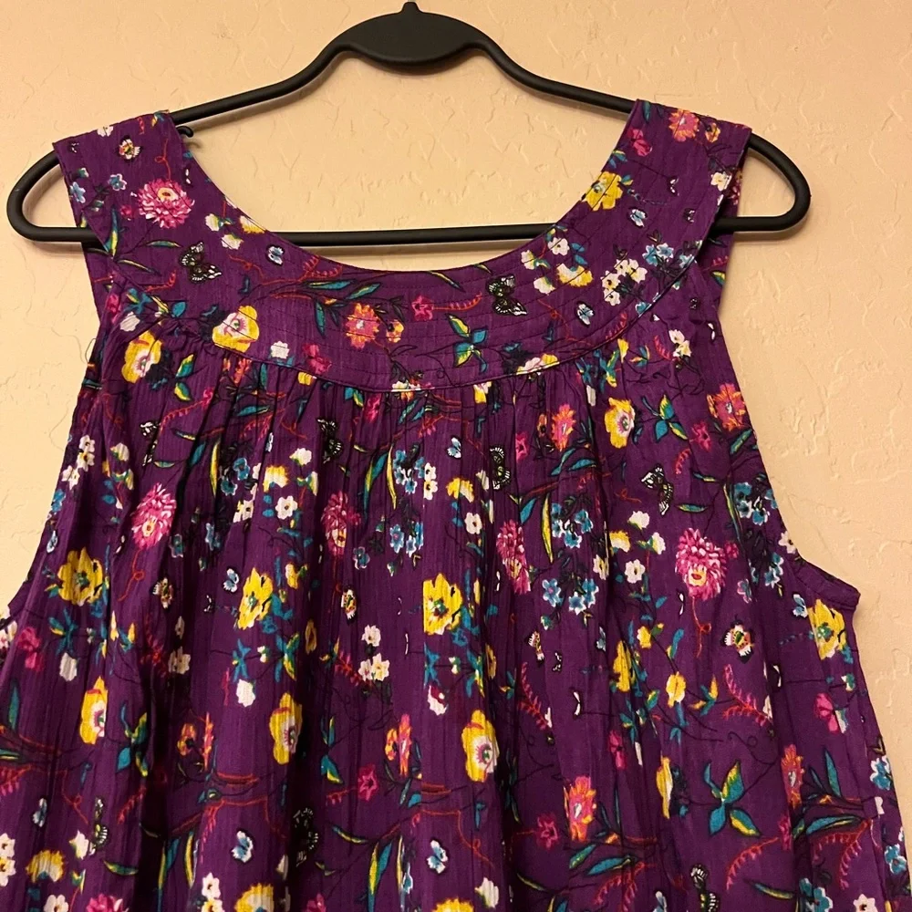 Anthony Richards Purple Floral & Butterfly Print Sundress - Picture 13 of 16